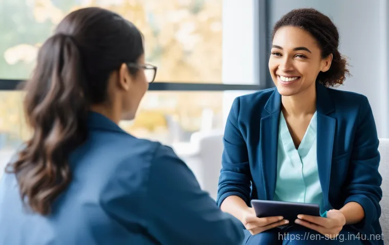 위암 생존율 최신 통계 - **Prompt:** Inside a sophisticated, clean, and futuristic medical research laboratory. The focus is ...