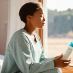 Home 19 외과 흉터 없애는 방법 - **Prompt: The Gentle Journey of Scar Healing**
A diverse young adult, fully dressed in comfortab...